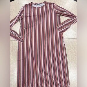Zara Striped Long Sleeve Dress